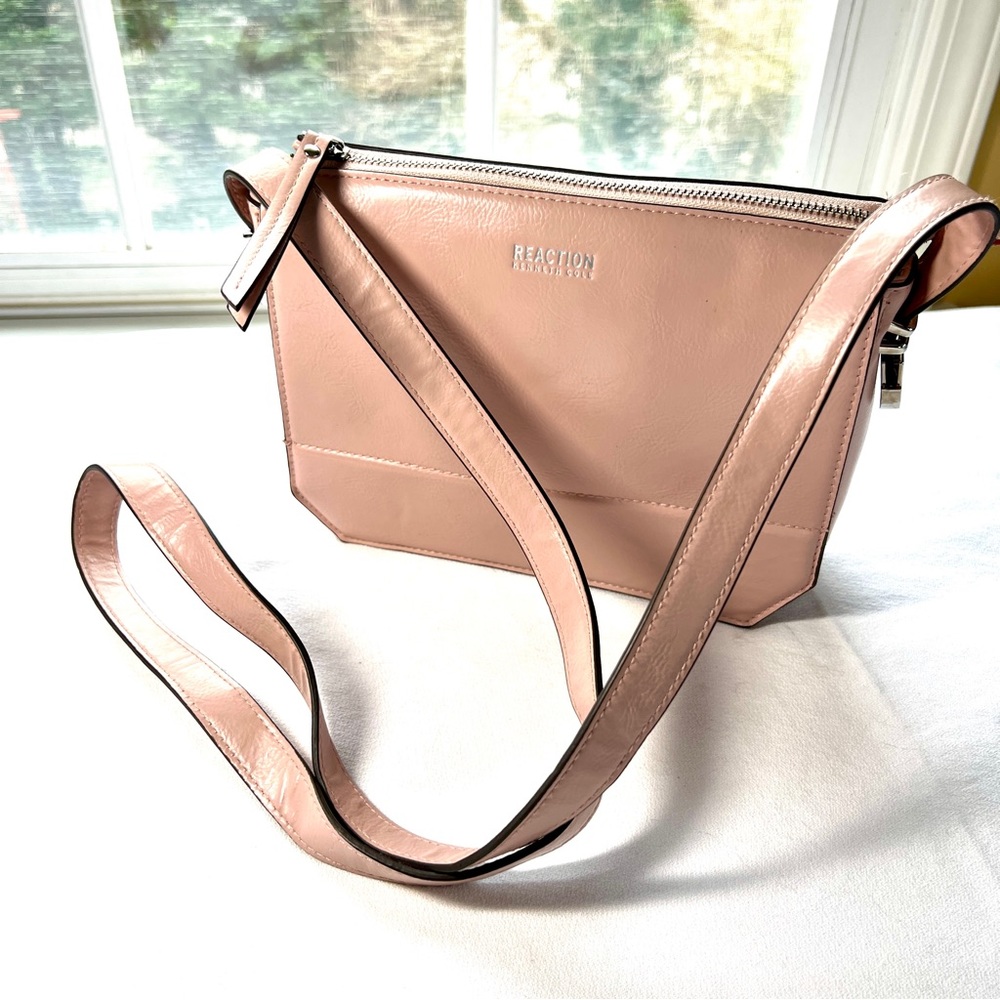 Kenneth Cole Reaction EUC Blush Faux Leather Crossbody Bag